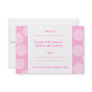 Big Dots Pattern. Pale Pink and Candy Pink. Invite