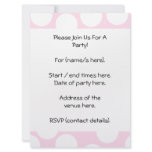 Big Dots Pattern. Pale Pink and White. Custom Announcements