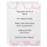 Big Dots Pattern. Pale Pink and White. Custom Announcements