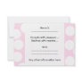 Big Dots Pattern. Pale Pink and White. Custom Invitation