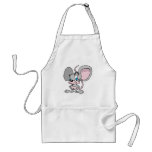 big eared cute grey mouse aprons