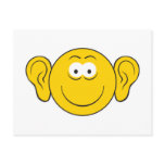 Big Ears Smiley Face Postcard