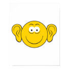 postcard - Make people smile with this silly expressive smiley face design!