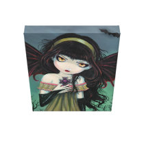 Big Eye Vampire Gallery Wrapped Canvas Print