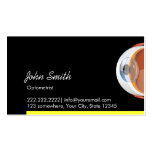 Big Eyeball Optometrist Dark Business Card