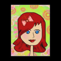 big eyed lucy postcards