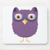 big eyed owl mousepads