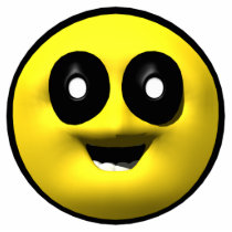 big eyes smiley face ornament photo sculptures by SmileyFaceStore big eyes smiley face ornament photo sculptures