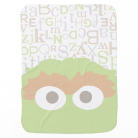 Big Face Baby Oscar the Grouch Swaddle Blankets