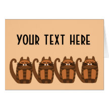 big fat cat rufus greeting cards
