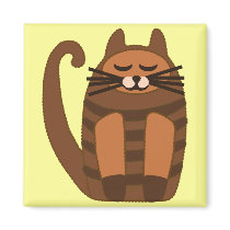 big fat cat rufus magnets