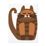 big fat cat rufus post card