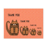 big fat cat rufus thank you postcards