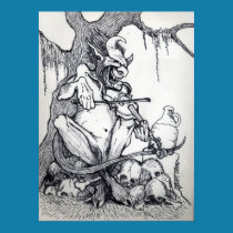 "BIG FAT DEVIL FIDDLIN" PRINT