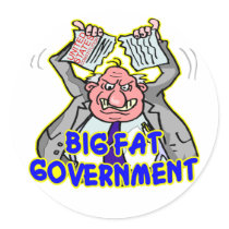 Big Fat Federal Government Ripping Up Constitution Stickers