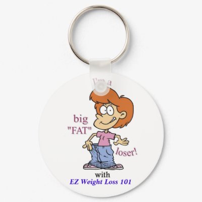 BIG FAT LOSER Keychain by JKeezel