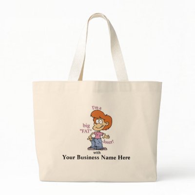 Big "Fat" Loser Tote Bag - Customizeable by JKeezel
