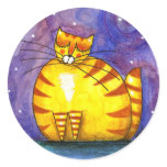 Big Fat Yellow Cat - Sticker