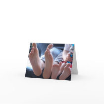 Big Feet, Little Feet - Blank Note Card