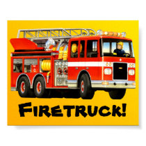 Big Firetruck Poster