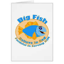 Big Fish Believe in God Greeting Cards