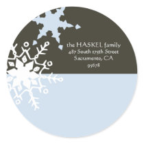Big Flakes Mailing Label Stickers