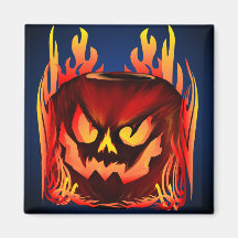 Big Flaming Pumpkin_Magnets