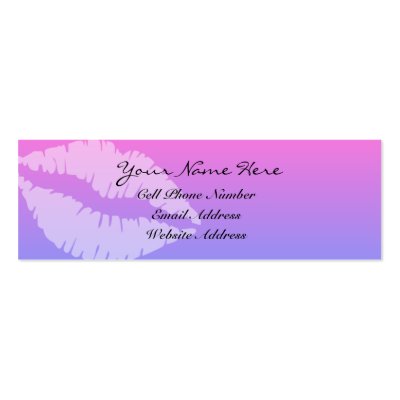 Big Flirt Skinny Profile And Business Card by mariannegilliand