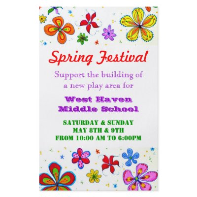 Big Flowers Custom Flyer by PartyPrep