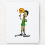 Big foot basketball player mousepads
