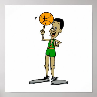 Big foot basketball player posters by justsports