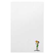 Big foot basketball player custom stationery