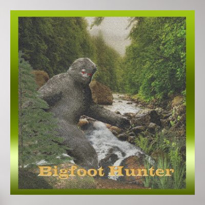 Big foot hunter poster by peter222999