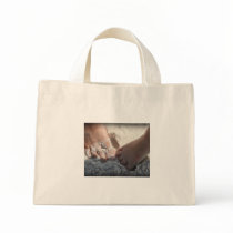 Big Foot Little Foot at the Beach Florida gulf Tote Bag