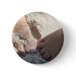 Big Foot Little Foot at the Beach Florida gulf Button
