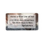Big Foot Little Foot at the Beach Florida gulf Custom Address Label