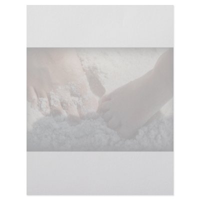 Big Foot Little Foot at the Beach Florida gulf Custom Letterhead by SusansZooCrew