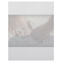 Big Foot Little Foot at the Beach Florida gulf Custom Letterhead