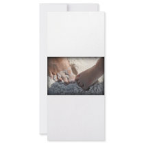 Big Foot Little Foot at the Beach Florida gulf Custom Rack Card