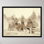 Big Foot Miniconjou Indian Camp SD 1891 Posters