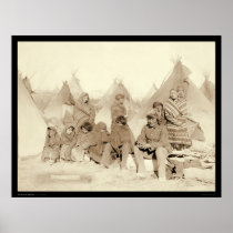 Big Foot Miniconjou Indian Camp SD 1891 Posters