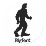 Big Foot Round Stickers