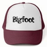 Big Foot Text Trucker Hats