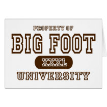 Big Foot University cards