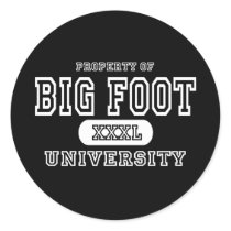Big Foot University Dark stickers