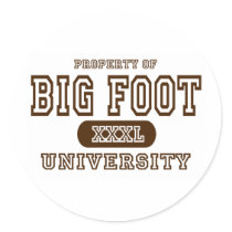 Big Foot University stickers
