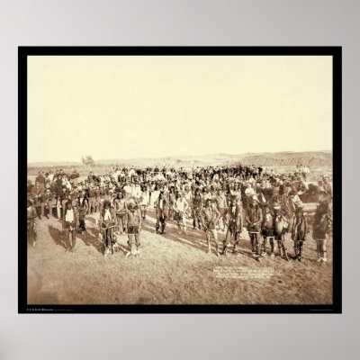 Big Foot's Miniconjou Band at Grass Dance SD 1890 Posters by lc_grabill