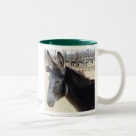 Big Furry Ears - Donkey Horse Animal Rescue Coffee Mugs