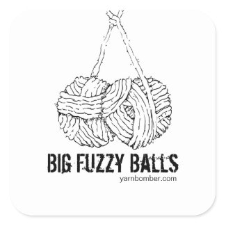 Big Fuzzy Balls Stickers