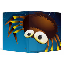 big fuzzy spider notebook binders